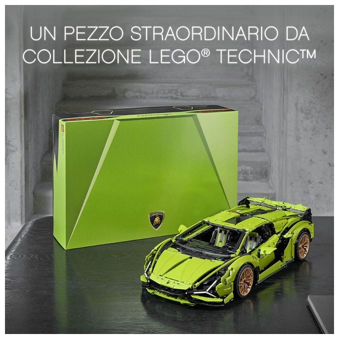 LEGO Technic 42115 Lamborghini Sián FKP 37, Set con Auto Sportiva, Modellino di Macchina da Costruire per Adulti, Idea Regalo