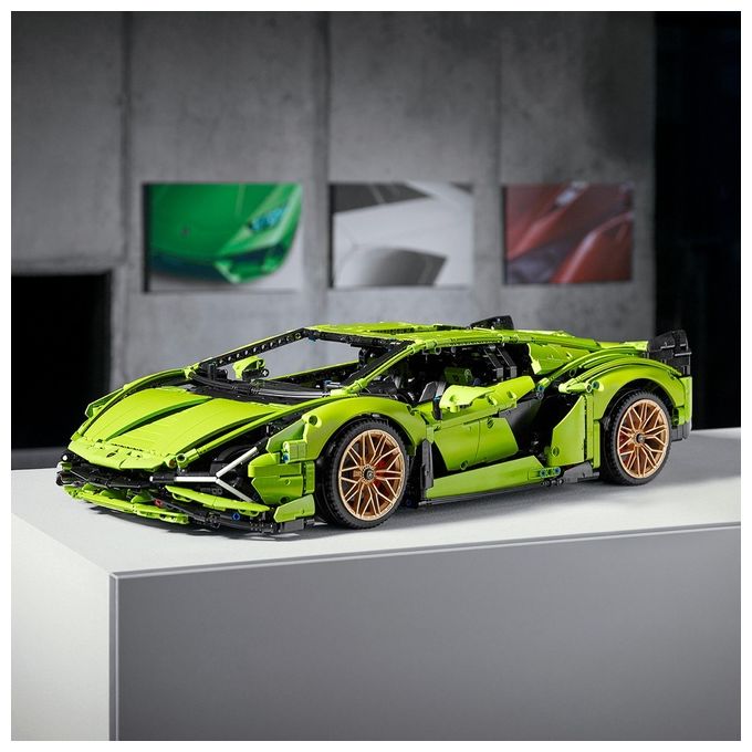 LEGO Technic 42115 Lamborghini Sián FKP 37, Set con Auto Sportiva, Modellino di Macchina da Costruire per Adulti, Idea Regalo