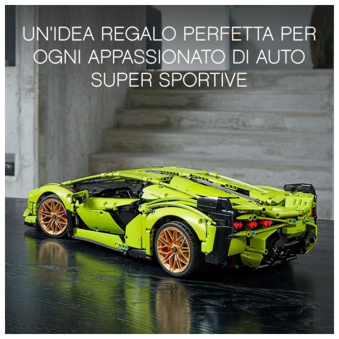 LEGO Technic 42115 Lamborghini Sián FKP 37, Set con Auto Sportiva, Modellino di Macchina da Costruire per Adulti, Idea Regalo