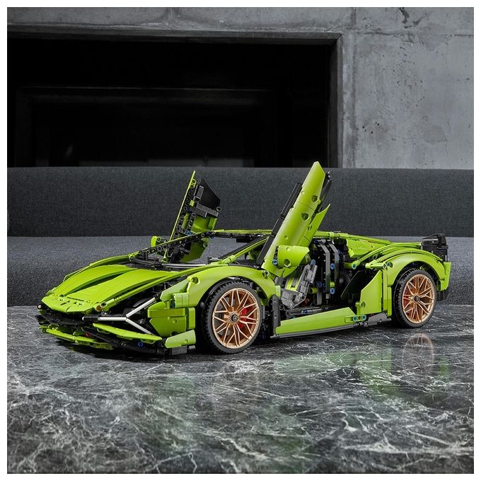 LEGO Technic 42115 Lamborghini Sián FKP 37, Set con Auto Sportiva, Modellino di Macchina da Costruire per Adulti, Idea Regalo