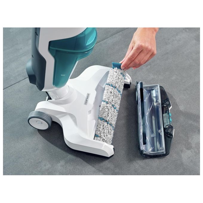 Leifheit Regulus Aqua Powervac Lavasciuga Pavimenti Wireless Sistema Intelligente Tank Control Autonomia 22 minuti Bianco 11914