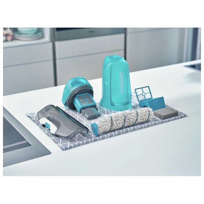 Leifheit Regulus Aqua Powervac Lavasciuga Pavimenti Wireless Sistema Intelligente Tank Control Autonomia 22 minuti Bianco 11914