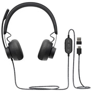 Logitech Zone Wired Teams Cuffia Padiglione Auricolare Usb Tipo-C Nero