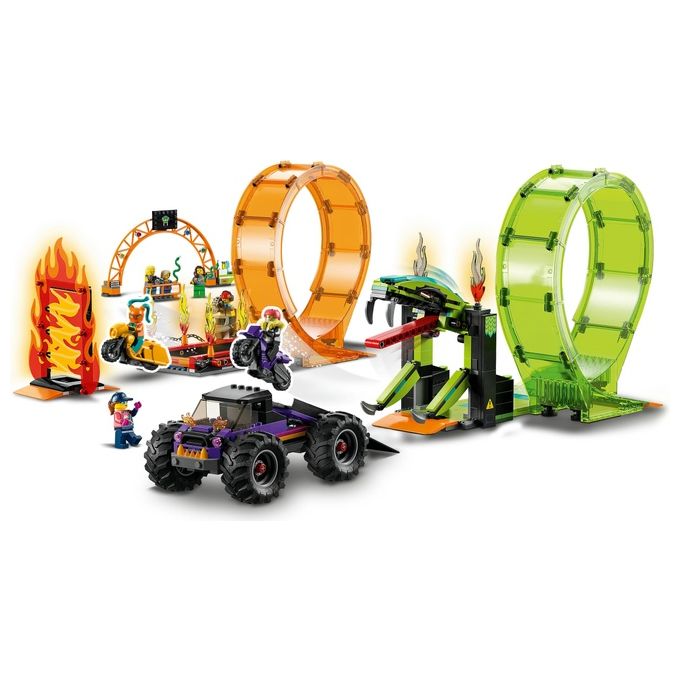 LEGO 60339 Arena delle acrobazie Set da costruzione 598 pezzi 7 minifigure colore Multicolore