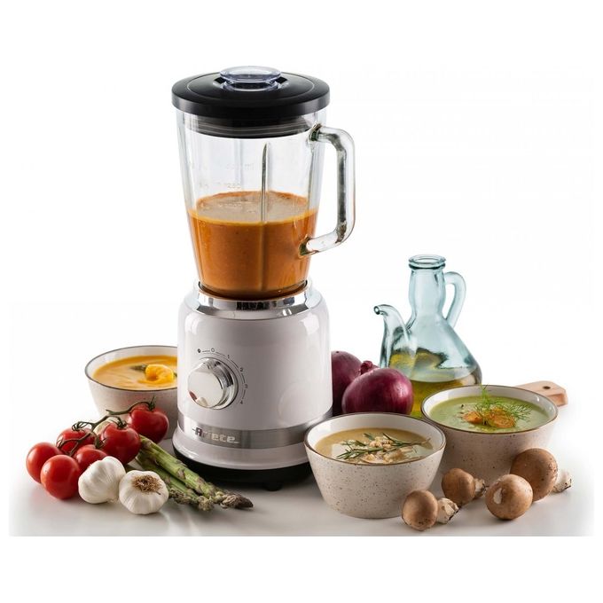 Ariete 00C058501AR0 Moderna Frullatore 1000W 1,5L 4 velocita' Funzione Pulse 4 lame acciaio inox colore Bianco