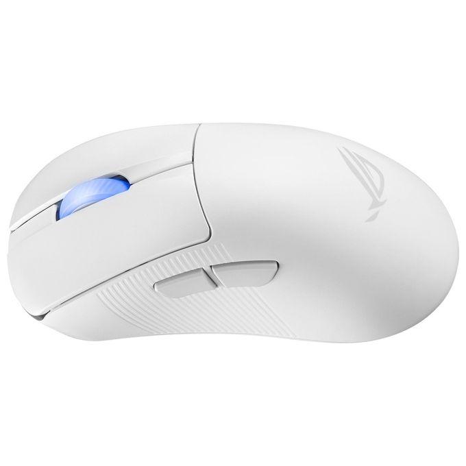 ASUS ROG Keris II Ace Wireless AimPoint White Mouse Mano Destra RF Wireless  Bluetooth  USB Type-A Ottico 42000 DPI