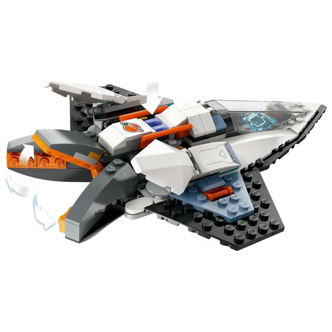 LEGO City 60430 Astronave Interstellare 60430-LEGO Giocattolo Gioco Spaziale per Bambini 6+ Anni con Navicella Minifigure e Drone Robot