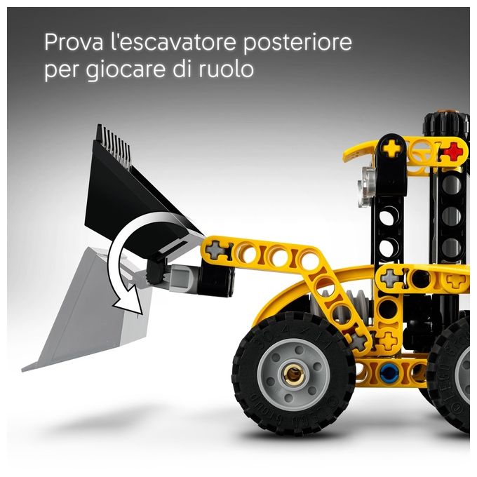 LEGO Scavatrice a Cucchiaia Rovescia 42197 Technic Costruzioni avanzate per appassionati con dettagli realistici di movimento e design robusto