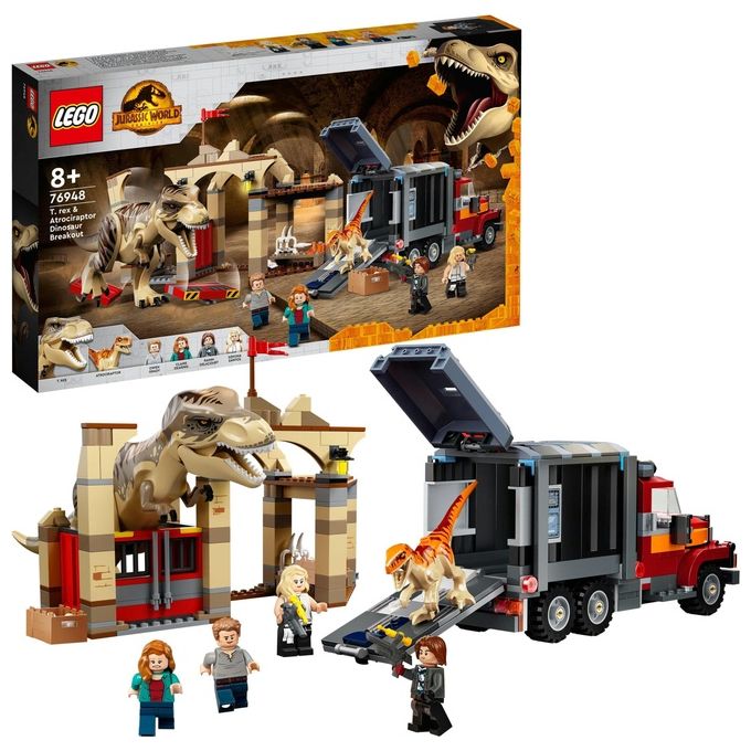 LEGO Jurassic World la Fuga del T.Rex e dell'Atrociraptor