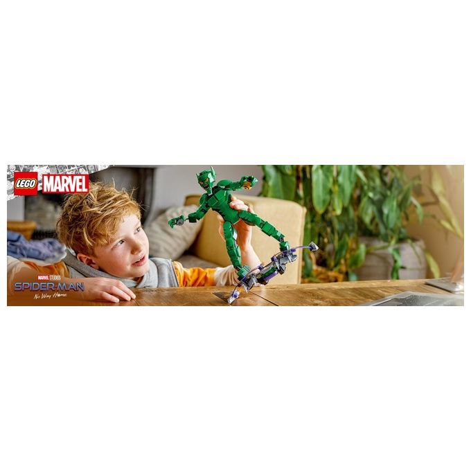 LEGO Marvel 76284 Personaggio Costruibile di Goblin, Gioco per Bambini 8+, Action Figure Snodabile del Nemico di Sider-Man
