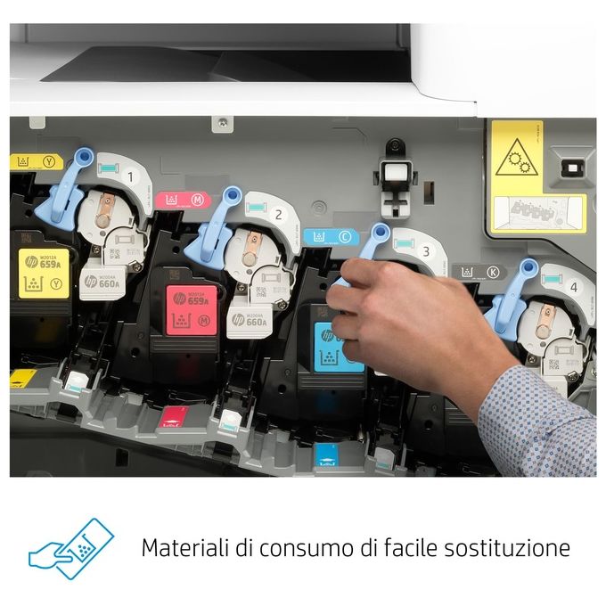 HP Color LaserJet Enterprise MFP M776dn Stampante Multifunzione Laser 46ppm 1200x1200 DPI A3
