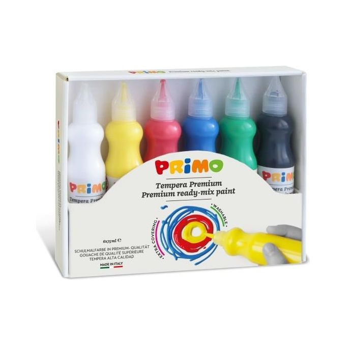 Primo Confezione 6 Bottiglie 75ml Tempera Premium