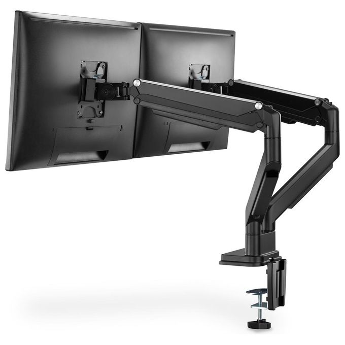 Digitus Supporto a Incastro Doppio con Pressione a Gas per Monitor 17''-32'' 2x9Kg Max Nero