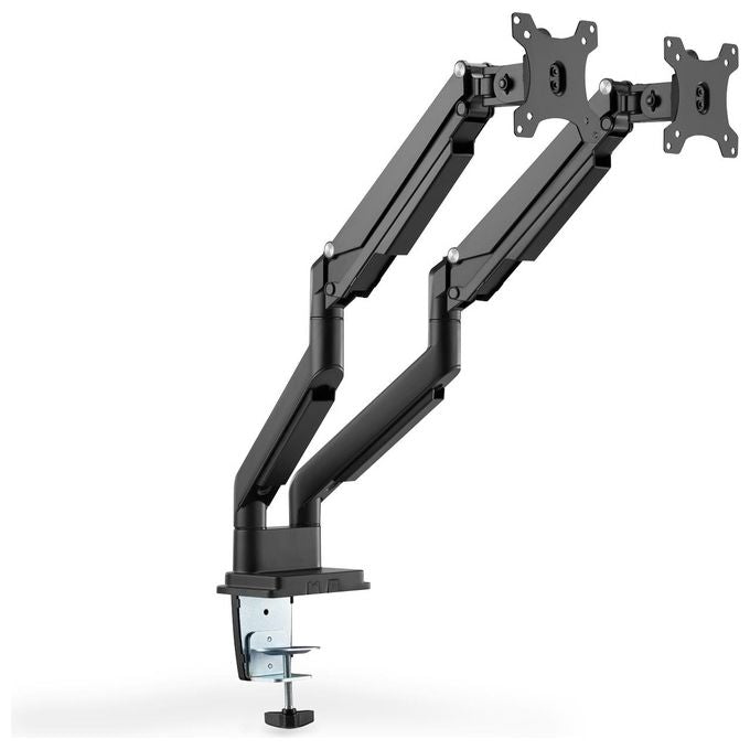 Digitus Supporto a Incastro Doppio con Pressione a Gas per Monitor 17''-32'' 2x9Kg Max Nero