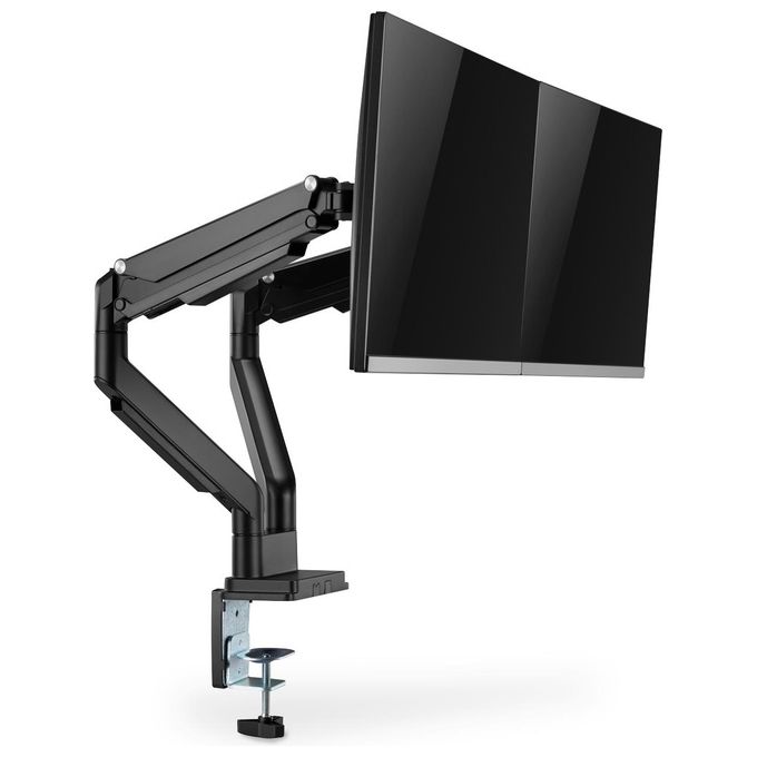 Digitus Supporto a Incastro Doppio con Pressione a Gas per Monitor 17''-32'' 2x9Kg Max Nero