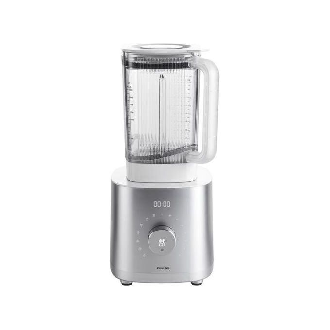 Zwilling Enfinigy Frullatore a Colonna Pro 1.8 Litri con Lama ad Alette in Acciaio Inox e Motore a Corrente Continua Argento