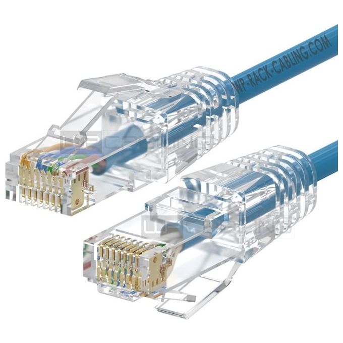 Wp Europe Patch Cord U-Utp Cat.6a lshf Azzurro 1mt