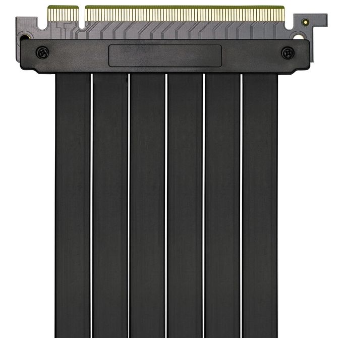 Cooler Master MasterAccessory - Cavo riser PCIe 3.0 x16 V2, schermato EMI, cavo TPE ultra flessibile, slot PCI rinforzato, connettori dorati, custodia protettiva in ABS, 200 mm