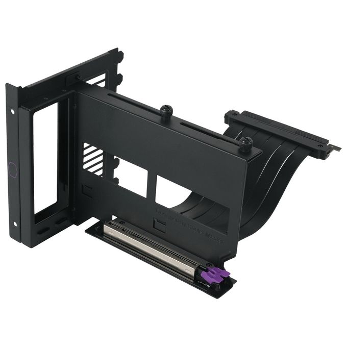 Cooler Master Kit Supporto GPU Verticale Universale V2, per Chassis ATX e Dispositivi PCI-E 3.0, Supporto Scheda Video Modulare, Cavo Riser 165mm V2, Staffa Spessa in Acciaio SGCC per Robustezza, Nero
