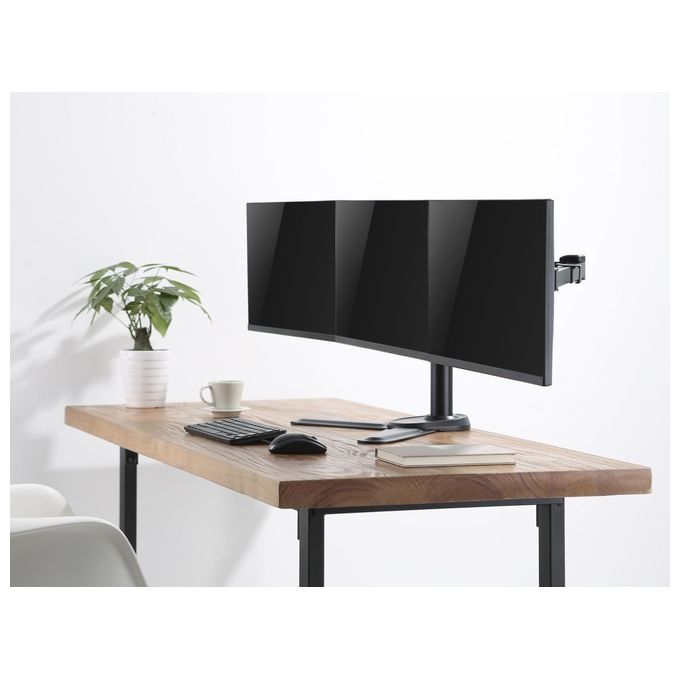 Conceptronic Staffa per Monitor da 17'' a 27'' Triple Stand