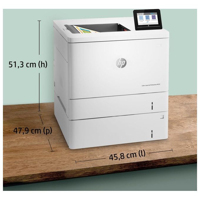 HP Color LaserJet Enterprise M555x Stampante Multifunzione a Colori 1200x1200 Dpi A4 Wi-fi