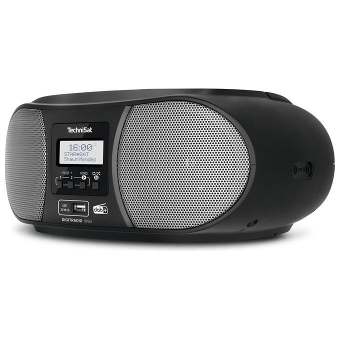 Technisat DigitRadio 1990 Stereo con Radio DAB-FM e Lettore CD Nero