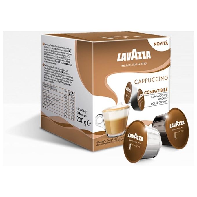 Lavazza, Capsule Cappuccino, Compatibili Nescafé Dolce Gusto, 16 Pezzi