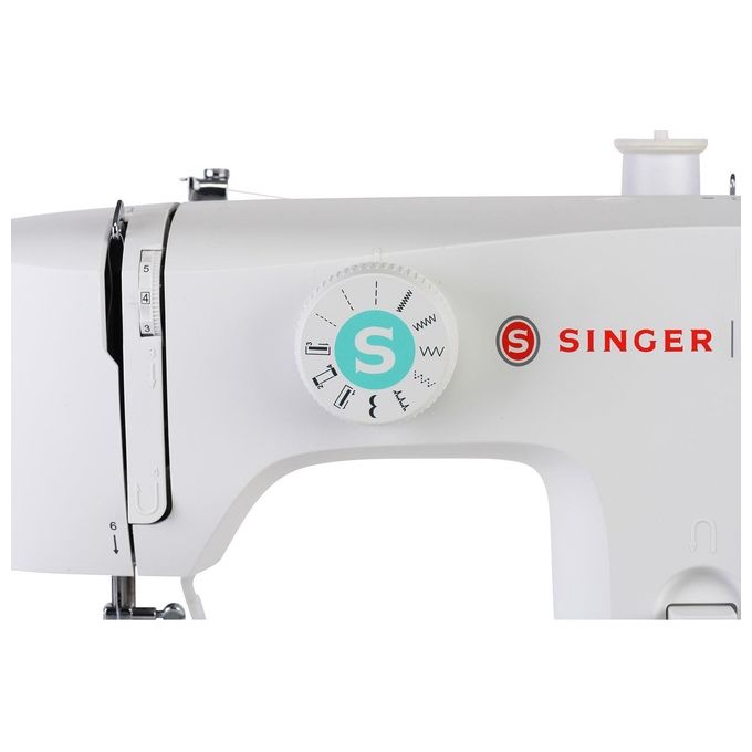 Singer, Macchina da Cucire Elettrica M1505, 6 Punti, Bianco