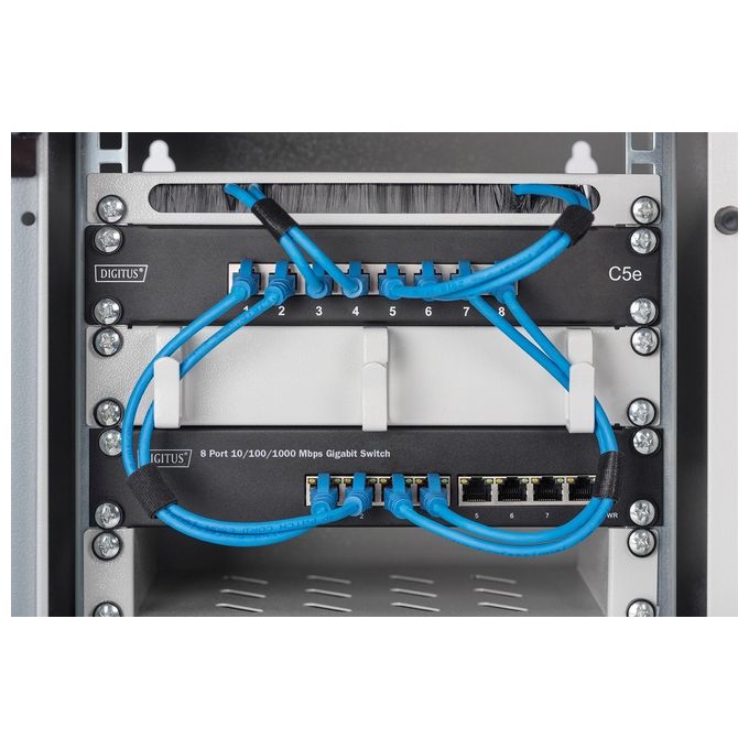Digitus Switch Gigabit Ethernet Poe Gestito L2 8 Porte Poe 10 Pollici Budget Poe 80W