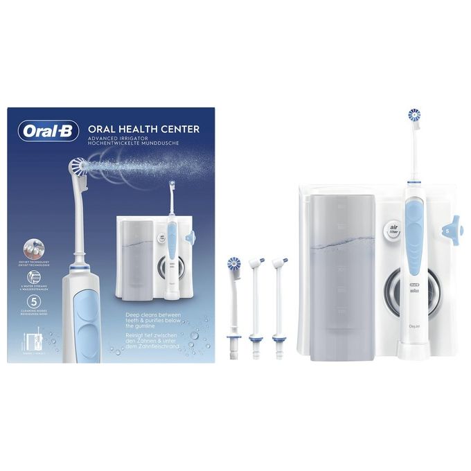 Oral-B Idropulsore Health Center Avanzato con 2 Beccucci Oxyjet 2 Beccucci con Getto d'Acqua