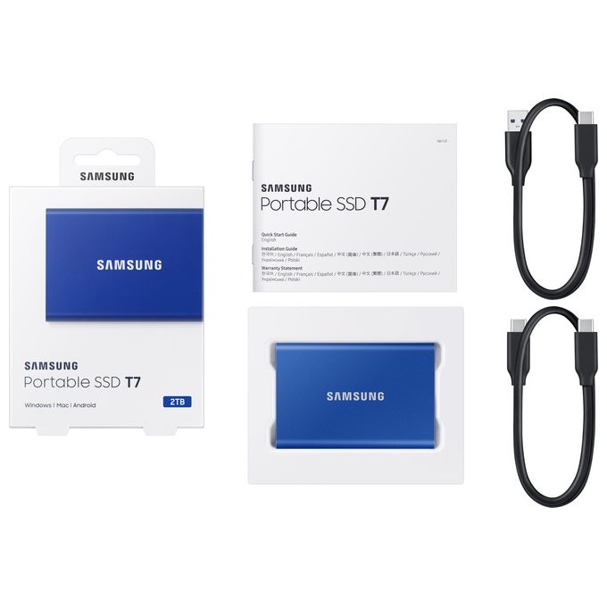 Samsung MU-PC2T0H Ssd Esterno Portatile 2000Gb Blu