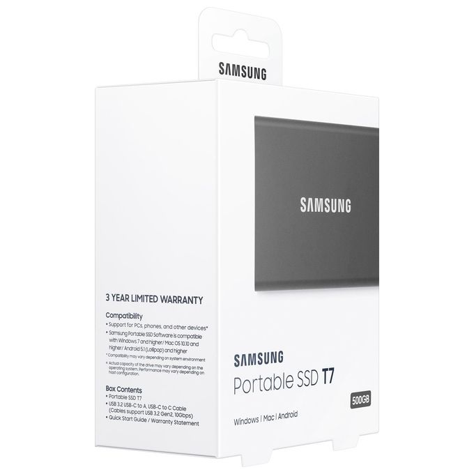 Samsung MU-PC500T Ssd Esterno Portatile 500Gb Grigio