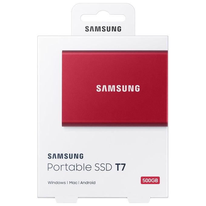 Samsung MU-PC500R Ssd Esterno Portatile 500Gb Rosso