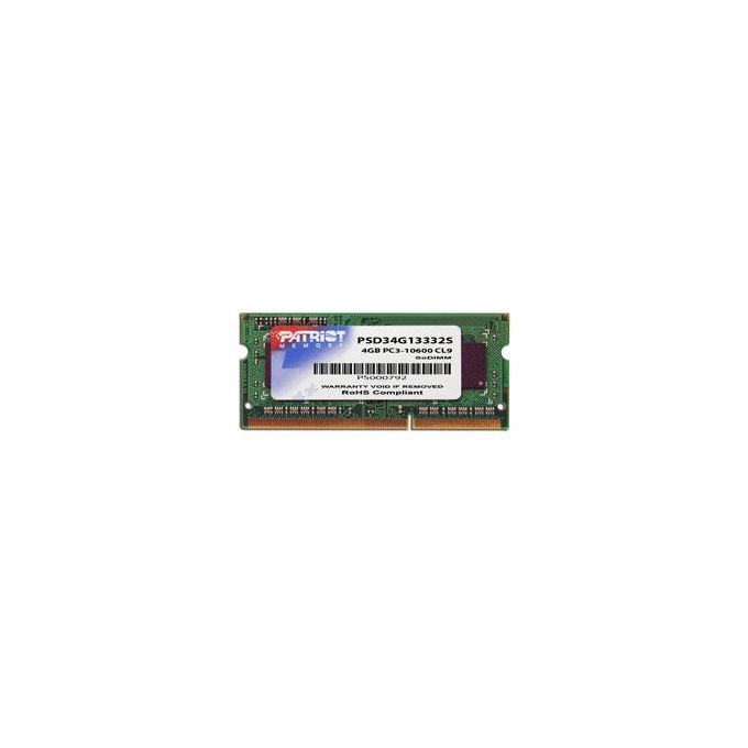Patriot Sodimm Ddriii 4gb 1333mhz per Notebook
