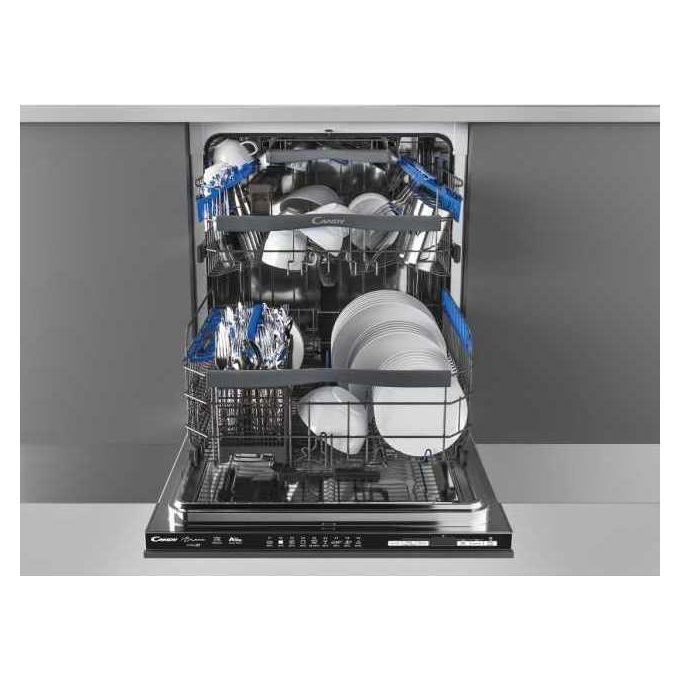 Candy CDIMN 2D622PB Lavastoviglie da Incasso a Scomparsa Totale 16 Coperti Classe energetica E (A++) 9 Programmi Wi-Fi + Bluetooth 60 cm