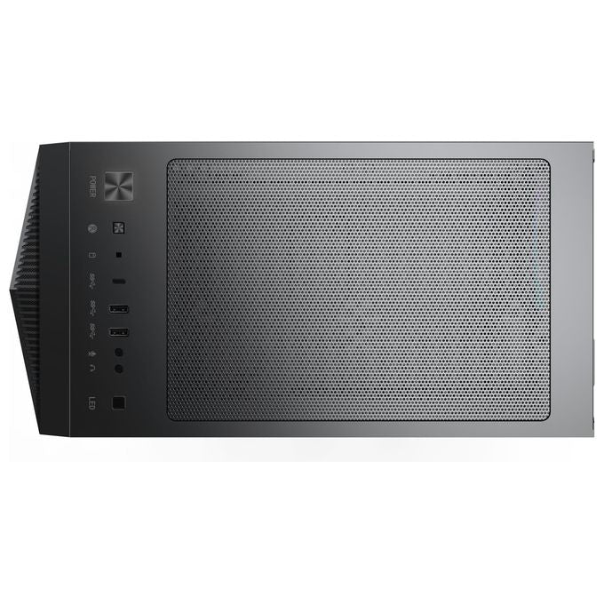 MSI MPG GUNGNIR 110R Mid-Tower Case PC Gaming (nero, 4 x 120 mm Ventole ARGB, USB 3.2 Gen2 Type-C, Pannello in vetro temperato, Filtro antipolvere magnetico, Mystic Light RGB, ATX, m-ATX, Mini-ITX)