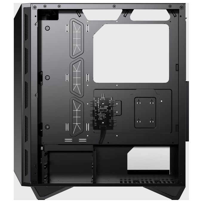 MSI MPG GUNGNIR 110R Mid-Tower Case PC Gaming (nero, 4 x 120 mm Ventole ARGB, USB 3.2 Gen2 Type-C, Pannello in vetro temperato, Filtro antipolvere magnetico, Mystic Light RGB, ATX, m-ATX, Mini-ITX)