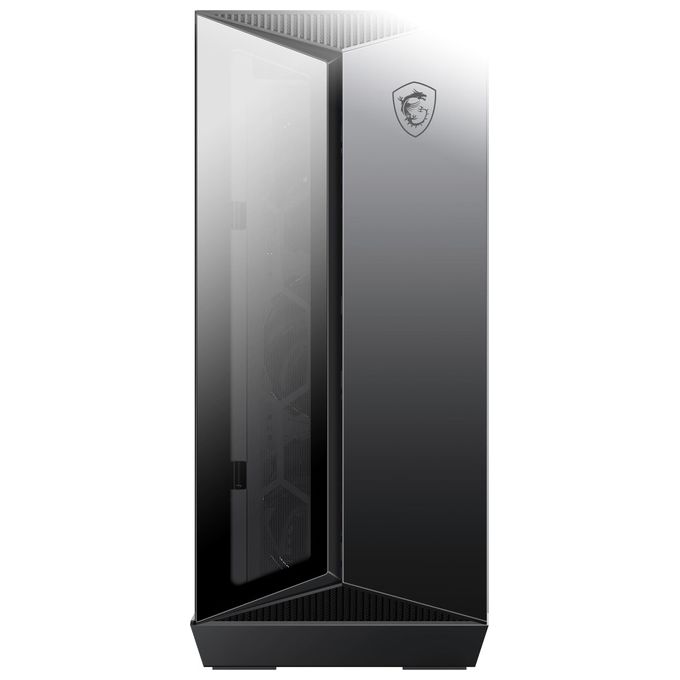 MSI MPG GUNGNIR 110R Mid-Tower Case PC Gaming (nero, 4 x 120 mm Ventole ARGB, USB 3.2 Gen2 Type-C, Pannello in vetro temperato, Filtro antipolvere magnetico, Mystic Light RGB, ATX, m-ATX, Mini-ITX)