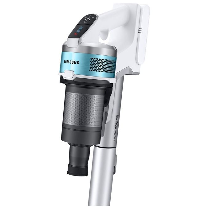 Samsung VS15T7031R1 Jet 70 Turbo Scopa Elettrica senza Filo senza Sacchetto Capacita' 0,8 Litri Autonomia 40 minuti Bianco-Silver