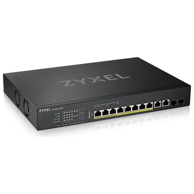 Zyxel XS1930-12HP-ZZ0101F Switch di Rete Gestito L3 10g Ethernet 100-1000-10000 Nero Supporto Power Over Ethernet