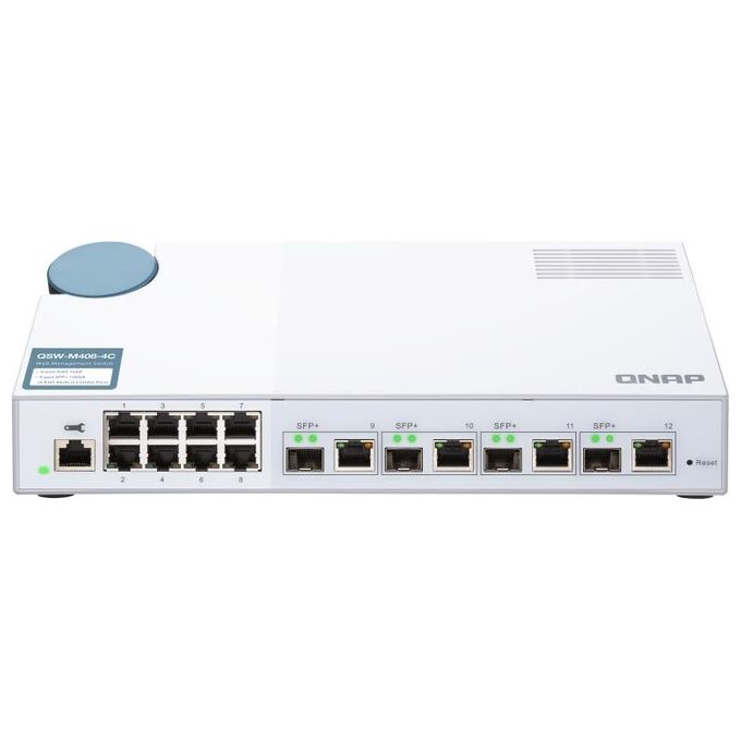 Qnap QSW-M408-4C Switch di Rete Gestito L2 Gigabit Ethernet 10-100-1000 Bianco
