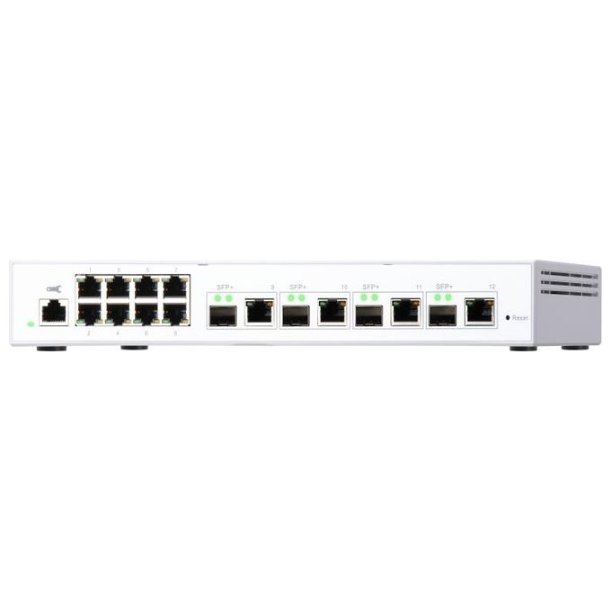 Qnap QSW-M408-4C Switch di Rete Gestito L2 Gigabit Ethernet 10-100-1000 Bianco