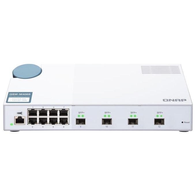 Qnap QSW-M408S Switch di Rete Gestito L2 Gigabit Ethernet 10-100-1000 Bianco