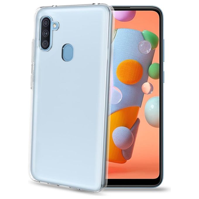 Celly Cover per Samsung Galaxy a11 in Silicone Gelskin TPU Flessibile Antiurto e Antigraffio