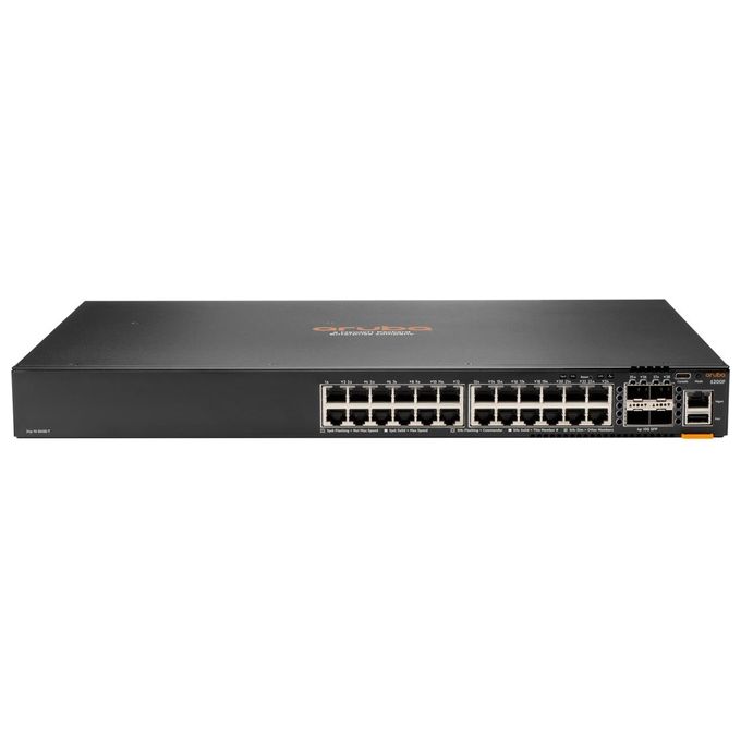 HP Enterprise Aruba 6200F 24G 4SFP+ Switch Gestito L3 Gigabit Ethernet 10-100-1000 1U Nero