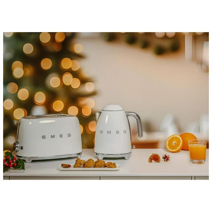 Smeg TSF01WHEU Estetica 50's Style Tostapane 2 Fette 6 Livelli di Doratura Bianco