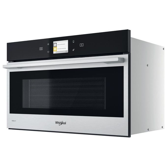Whirlpool W9 MD260IXL Forno a Microonde Combinato da Incasso con Grill Capacita' 31 Litri Potenza 1000 W Funzione DualCrisp Steam Jet Start DeFrost Display LCD Acciaio Inox