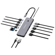 Verbatim CMH-14 Multiport Hub 14 Porte USB tipo-C 5000 Mbit-s Argento