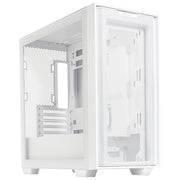 ASUS A21 Case micro-ATX, Radiatori fino a 360 mm, Schede Grafiche fino a 380 mm, Raffreddamento efficace, Cable Management, Chassis Bianco