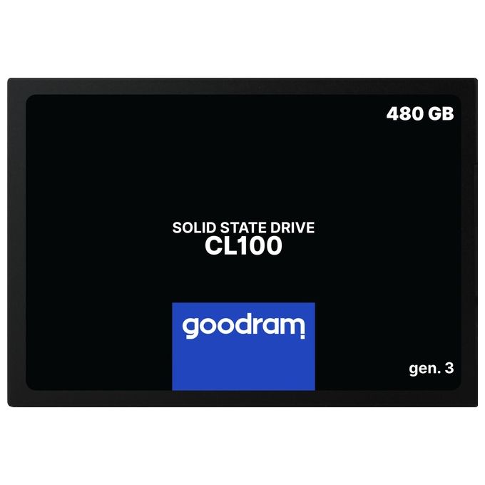 Goodram CL100 Gen 3 2.5'' Ssd 480Gb Serial ATA III 3D TLC NAND